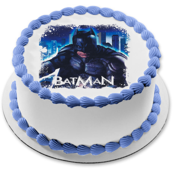 Batman Dark Knight Bruce Wayne Edible Cake Topper Image ABPID03234 – A Birthday Place